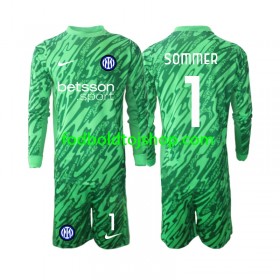 Inter Milan Yann Sommer 1 Målmand Børn Hjemme Fodboldsæt 2024-25 L/S (+ Korte bukser)
